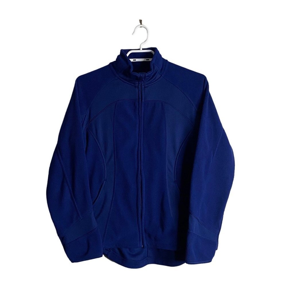 Mondetta Sport Women's Blue Full Zip Performance Wear Fleece Jacket